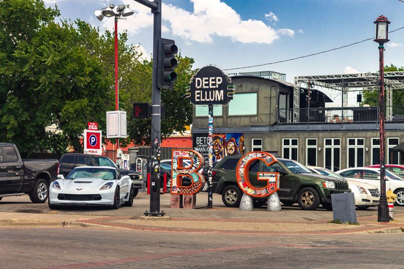 A picture of Deep Ellum in Dallas, Texas