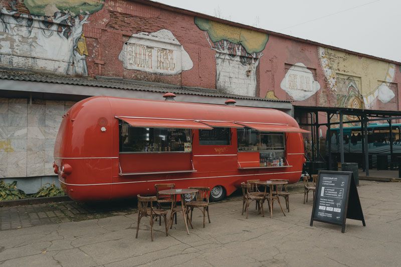 A food truck with proper licenses and permits to operate